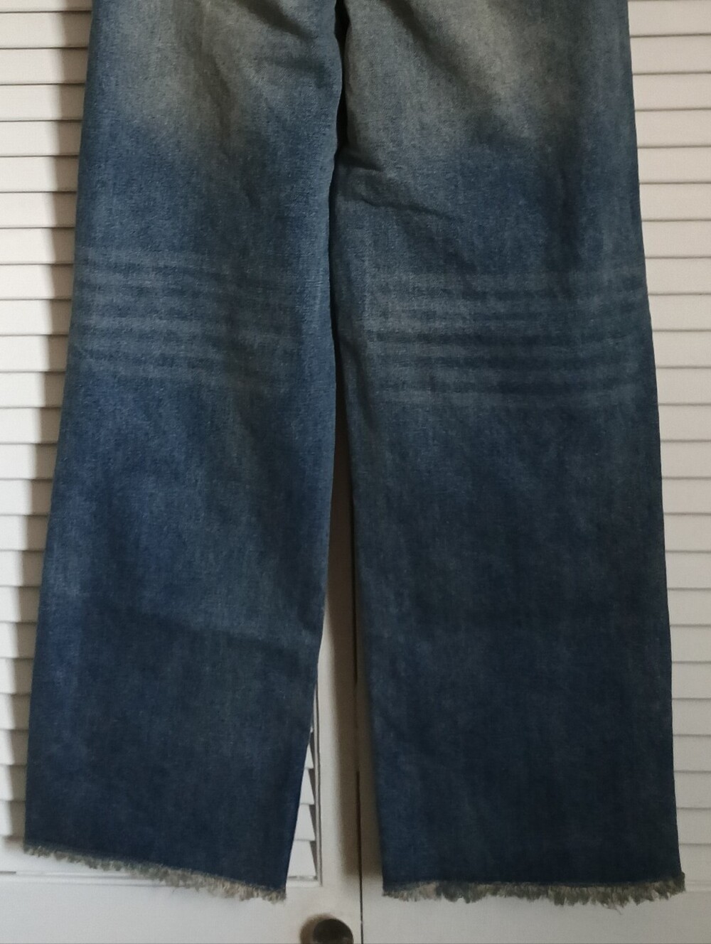 NEW Bohemela Dark Distressed Wash Embroidered Embellished Loose Fit Jeans (26) - Picture 10 of 13